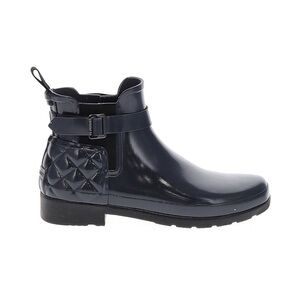 Hunter Women's Quilted Gloss Refined Slim Fit Chelsea Boots size 9
